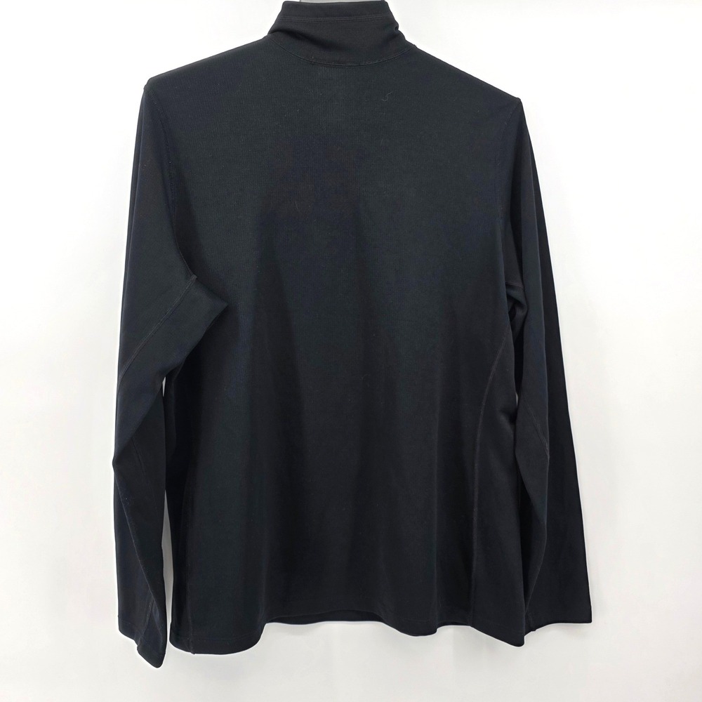 REI Womens XL Black Quarter Zip Pullover Base Layer Top Performance Lightweight - Picture 3 of 5